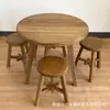 Mesa de Comedor de Olmo Viejo Madera Maciza Casa de Huéspedes Taburete Alto Mesa de Comedor para el Hogar Mesa y Sillas Comerciales Casa de Huéspedes Hotel Mesa para Fondue