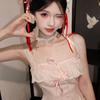 Lolita Lolita cos Maid Acessórios para Cabelo Laço de Renda Faixa de Cabeça Borla Fita Longa Doce Sino Orelha de Besta