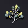 Broche de Flor de Aleación Retro Japonés y Coreano Transfronterizo, Broche de Lujo de Alta Gama, Accesorios de Joyería para Mujer, Accesorios de Pin