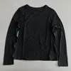 Diseño de doble cuello, estilo casual, camiseta de manga larga para mujer, nueva para otoño, cuello redondo, color liso, versátil, top base adelgazante