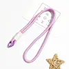 Cordón para Teléfono Móvil de Cuerda Trenzada Corta Estilo Ins Anillo de Llave de Color Caramelo Cordón de Muñeca Anti-Pérdida de Cuerda Hecha a Mano Unisex Desmontable