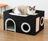 Suministros para Mascotas Casa Plegable para Gatos Casa Cálida de Invierno para Gatos Fácil de Limpiar Villa para Gatos Casa Plegable Grande para Gatos Mascotas Transfronteriza