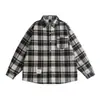 Ropa para Hombre Northbound Otoño 2026 Nueva Camisa de Cuadros Tricolor para Hombre Camisa Trendy de Manga Larga con Bolsillo de Parche Top para Pareja