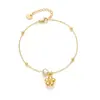 Pulsera de Acero Inoxidable Dorada Multielemento Transfronteriza para Mujer Estilo Ins Europeo y Americano Pulsera que no se decolora Lujo Accesible y Sentido de Alta Gama