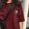 Camisetas Masculinas e Femininas de Manga Curta Estilo Coreano em Seda Leite Estampadas Verão 2026 Novidade Roupa de Casal Versátil Casual