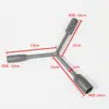 Chave de soquete trigeminal com extensão, chave de soquete hexagonal externa, ferramenta de reparo para máquinas de carro e moto, espinha de peixe
