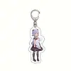 En stock Accesorio de anime Yuanshen llavero acrílico versión maid Keli pimonqin Barbara colgante para juego móvil