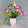 Buda frontal flor de loto artificial loto sala de estar arreglo floral flor decorativa Buda ramo de flores artificiales decoración al por mayor