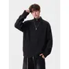 Fotos reales de un suéter cárdigan de estilo cachemir, abierto al frente, prendas de punto para parejas, una chaqueta de punto unisex y un top de moda para adolescentes