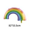 Venta Caliente Transfronteriza Globo de Película de Aluminio de Unicornio Arcoíris de Forma Grande Globo de Papel de Aluminio Decoración para Fiesta de Cumpleaños