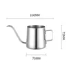 Tetera de Acero Inoxidable 304 para Preparación Manual, Tetera Personalizada de 250ml con Boquilla Fina, Cafetera de Control Preciso de Agua, Personalización de Logo, Regalos Corporativos