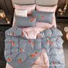 Funda de edredón estampada pieza única funda de edredón engrosada 1.5 m cepillada fábrica al por mayor individual ropa de cama dormitorio de estudiante