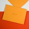 Cartão Postal de Convite Estilo Ocidental com Envelope de Cor Sólida Simples com Estampagem Dourada Colorida Cartão de Cumprimentos Personalizado Convite de Casamento Embalagem de Presente