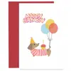 Cartão de Aniversário para Cachorro Dachshund Cartão Transfronteiriço Cartão de Cumprimentos de Aniversário Cartão Explosão da Amazon com Envelope Cartão de Cumprimentos Interessante