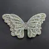 Accesorios de Mariposa con Diamantes Completos, Parches Decorativos Brillantes de Diamante con Degradado Arcoíris, Modernos y de Alta Gama, Accesorios para Joyería Hecha a Mano