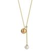 Cadena larga para suéter con cuentas cepilladas directas de fábrica, tirador de perlas, temperamento de lujo ligero, otoño e invierno, collar comodín, accesorios para mujer