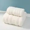 Conjunto de Toalhas de Algodão Puro para Presente no Atacado, Toalha Absorvente Espessa de Algodão Puro, Toalha de Banho, Toalha de Banho Doméstica para Adultos de Supermercado, Suporta Personalização