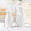 Vaso Plástico Cerâmica Imitação Estilo Nórdico Mais Vendido Transfronteiriço Decoração de Casa Wabi-Sabi Vaso para Arranjo de Flores Ornamento
