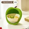 Cesta para lavar e escorrer frutas, grau alimentício, alto valor estético, rotativa, multifuncional, dupla camada, novo modelo para uso doméstico, bacia para lavar e escorrer vegetais da cozinha