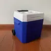 Caixa Térmica Pequena Doméstica 18L com Rodas Caixa Conservadora para Carro Carrinho Refrigerador para Viagem Plástico para Levar ao Ar Livre