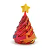 Árbol de Navidad de Gradiente Multicolor Impreso en 3D Juguete de Empuje Espiral Descompresión Divertida para el Hogar Adornos Decorativos de Alto Valor