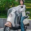 Cubierta Delantera Parabrisas a Prueba de Viento y Lluvia para Vehículo Eléctrico Batería de Vehículo Eléctrico Motocicleta Universal para Cuatro Estaciones Impermeable Transparente Edredón para Parabrisas