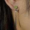 Brincos de pingente de gota d'água azul pequeno e longo com açúcar para mulheres, brincos de estilo retrô caros, exclusivos, doces e legais, estilo Spice Girl