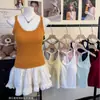 Camisola Exterior Sin Mangas de Tirantes Finos Estilo Chica Picante, Nuevo Top para Conjunto Dulce y Picante Primavera/Verano, Camiseta sin Mangas Chic Ajustada