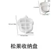 Molde de Silicona para Bandeja de Bellotas de Ardilla de Venta Caliente Transfronteriza, Molde para Adorno de Aromaterapia de Yeso DIY, Molde para Bandeja de Almacenamiento de Cemento