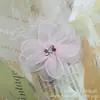 Versión Coreana Flores de Organza Flores de Cristal Tridimensionales Bordes de Cristal Accesorios Hechos a Mano para DIY Bolsa de Zapatos Decoración de Vestido Flores Materiales