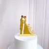 Nueva fábrica de decoración de pasteles para el Día de San Valentín transfronteriza, venta directa, boda, boda, tarjeta de pastel acrílica, inserto