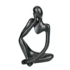 Adorno Moderno Minimalista de Resina con Figura Abstracta y Estética de Nicho para Sala de Estar, Entrada, Mueble de TV de Lujo Ligero y Escritorio de Oficina