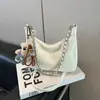 Bolsas de Luxo para Mulheres 2025 Nova Bolsa de Ombro Versátil de Grande Capacidade com Corrente Simples Bolsa Tote para o Dia a Dia