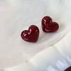 Brincos Vintage Ankora Red Love Brincos Femininos Doces Simples Moda Brincos High-end Sense Joker Atacado Fornecimento