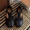 Zapatos de Piel de Vaca con Punta Dividida Planos, Estilo Retro Mary Janes, Zapatos de Mujer con Suelas Suaves que Son Cómodos, Zapatos de Ballet
