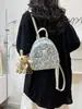 Mochila Estrellada de Alta Calidad Estilo Universitario Transfronteriza para Estudiantes Mujeres, Bolsa de Viaje Escolar de Gran Capacidad para Estudiantes de Secundaria y Preparatoria