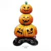Novas decorações de Halloween transfronteiriças: balões de folha de alumínio nas formas de abóbora, fantasma, caveira, múmia, bruxa de desenho animado
