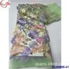 Material para vestido de noche bordado fondo grueso flor grande 3D malla transparente vestido aplique tela de encaje bordado