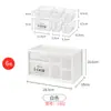 Caja de Almacenamiento Tipo Cajón a Prueba de Polvo de Nueve Compartimentos Caja de Almacenamiento Linda para Papelería de Escritorio Joyería Cosméticos Caja de Seis Compartimentos