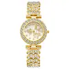 Reloj de Cuarzo para Mujer Mariposa de Diamantes Completos con Correa de Acero Tachonada de Diamantes, Soporta Dropshipping, Lujo Ligero, Nicho, Gama Alta