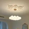 Luminária de Planeta Bola de Bolha Lustre Bola de Vidro Iluminação de Luxo Francês Lâmpada Mágica Feijão Nuvem Lua Sala de Estar Luz Principal
