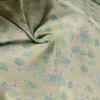 Tecido jacquard tingido na massa com jacquard em relevo, jacquard floral pequeno fresco pastoral, tecido para vestido, tecido para bolsa