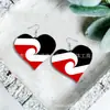 Aretes Maoríes de Estilo Étnico con Bandera de Lágrima Acrílico Estampado Pequeño Aretes Transfronterizos de Nueva Zelanda Acrílico Personalidad