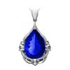 Creativo Colgante de Cristal de Sirena para Damas Nuevo Europeo y Americano de Venta Caliente Lujo Micro Engastado Collar de Oro Rosa de 18k