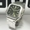 Popular reloj cuadrado multifuncional para hombre, luminoso, casual, serie de relojes simple y elegante