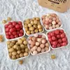 Peças de Escultura de Raiz de Tomate Rosa, Contas Soltas, Acessórios para Pulseira de Contas Artesanal DIY, Atacado Decorativo