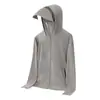 Ropa de Protección Solar de Seda Helada para Exteriores Estilo Pareja para Mujer UPF100+ Sensación Helada Ropa de Protección Solar Anti-UV para Hombre Casual para Exteriores