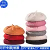 Boina de Lã de Cordeiro Rpet Transfronteiriça Boina de Lã Estilo Japonês Chapéu de Pintor Rpet Quente Fábrica Personalizada
