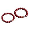 Pulsera Festiva Estilo Chino Corazón Puro Cinabrio Pulsera para Mujer Año Animal Pulsera de Cristal y Cinabrio Venta al por Mayor