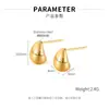 Moda europea y americana ins aretes simples de acero de titanio joyería para mujer moda nicho diseño versátil aretes de acero inoxidable aretes